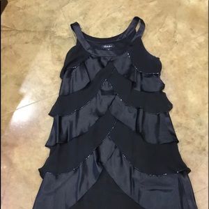 Size 16 Black ruffle sleeveless dress